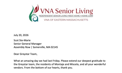 VNAHI Letter of Gratitude Greystar July 2026